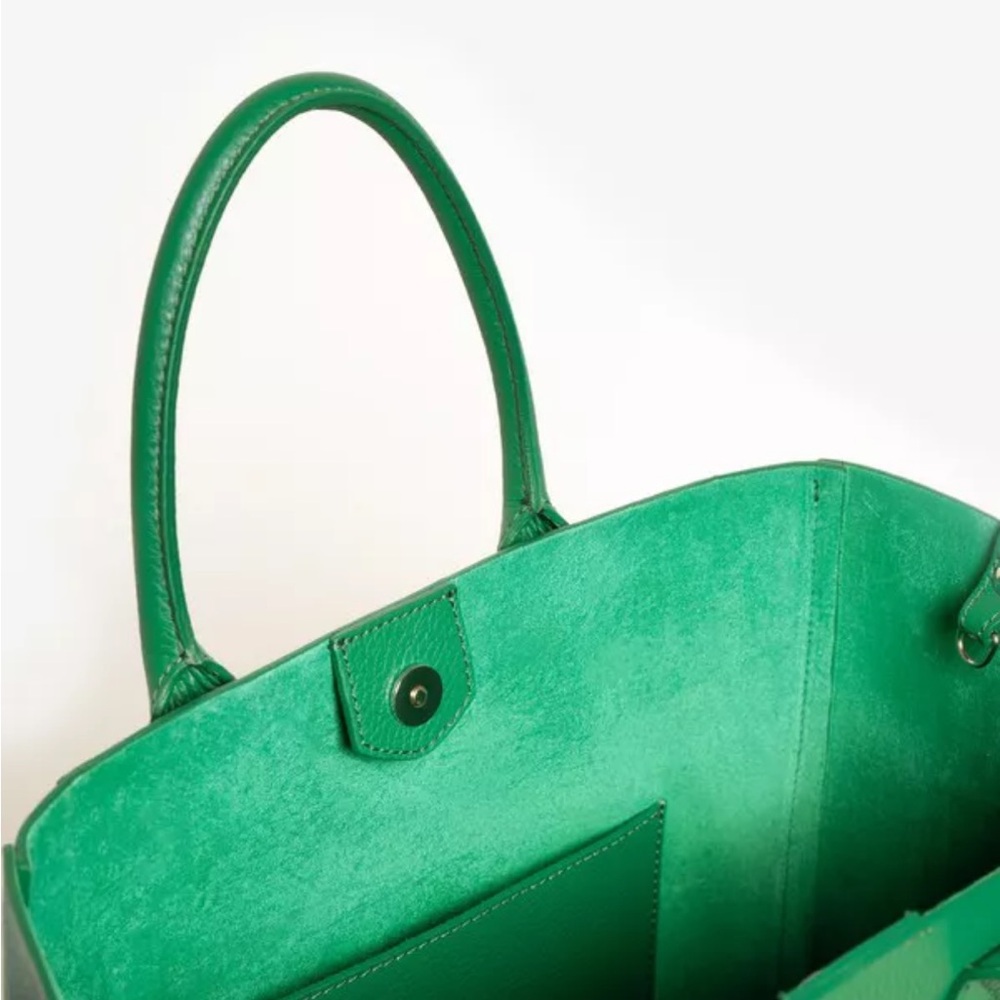 M Gemi The Elena Medio Tote in Jewel Green - Picture 5 of 16